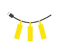 SUPVAN T50M Serie Nastro Etichettatrice, 30mm x 45mm + 40mm, Nero su Giallo