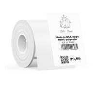 SUPVAN T50M Serie Nastro Etichettatrice, 50mm × 80mm, Nero su Bianco
