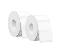 SUPVAN T50M Serie Nastro Etichette, 2 Rotoli 30mm×20mm 360 Etichette/Rotolo Ricarica Originale Termica Laminata, Impermeabile, Olioresistente, Ad Alta Adesività, Auto-Rilevante, Nero Su Bianco