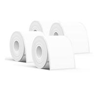SUPVAN T50M Serie Nastro Etichette, 4 Rotoli 50mm×80mm 100 Etichette/Rotolo Ricarica Originale Termica Laminata, Impermeabile, Olioresistente, Ad Alta Adesività, Auto-Rilevante, Nero Su Bianco