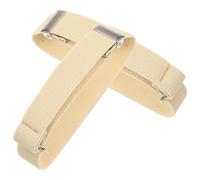 SUPVOX 1 Paio di per Maniche Elastici Kaki Polsini Decorativi per Camicia da Uomo e Bracciali Multifunzionali per Abbigliamento Formale e Uso Quotidiano