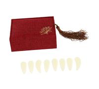 SUPVOX 1 Set Guzheng chiodi Giusto plettro con le dita dito nastro per unghie pratica mano di pratica delle unghie scelta del pollice guzheng nylon bianca