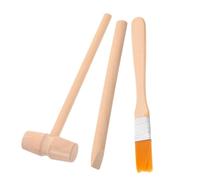 SUPVOX 1 Set Strumenti per per Kit Martello Scalpello e Spazzola Legno per Scoprire Minerali e Gemme Educativo per Archeologi