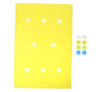 SUPVOX 1 Set Tappetino da gioco Giochi di team building giochi all'aperto per divertenti giochi di esercizi all'aperto Costruire giochi bomboniere stuoia del foro plastica Giallo