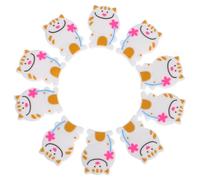 SUPVOX 10 Ammortizzatori Vibrazione Tennis in Silicone con Design Gatto Cartone Assorbitori Urti per Racchette Flessibili e Resistenti per Riduzione e Miglioramento Prestazioni