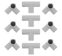 SUPVOX 10 connettori per box: giunti per tubi a forma di T triangolare da 22 mm - Raccordi stabilizzatori per box da gioco fai da te - Parti di ricambio per cancelletti per bambini e animali domestici
