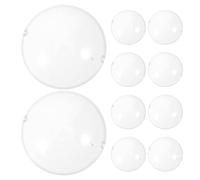 SUPVOX 10 Pezzi 4,2 Cm/1,65'' Coprimaschera per Bambole - Maschera per Viso Rigida Trasparente AntiGraffio con Fascette di Fissaggio - Scudo Protettivo Trasparente per Uso Domestico in Vetrina per