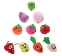 SUPVOX 10 pezzi Burattini Dito Frutta in Morbido Materiale Sicuro Giocattoli Educativi per Ragazzo Ragazza Marionette per Narrazione e Sviluppo Linguistico