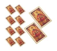 SUPVOX 10 Pezzi Carta Cinese e Protezione in Lega di Alluminio | Incisione Intricata, di Prosperità e Fortuna per Portafoglio, e Decorazione Feng Shui