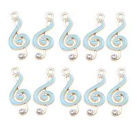 SUPVOX 10 Pezzi Ciondoli Note Musicali in Lega per Creazioni Fai-da-te, Accessori Moda Resistenti e Delicati per Artigianato e Gioielli DIY