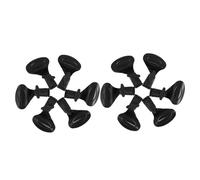 SUPVOX 10 Pezzi Clip Microfono in Plastica Nera Morsetto Molla Regolabile per Supporto Microfono Staffa Butterfly per Studio Radio e Palco