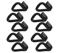 SUPVOX 10 Pezzi Ganci a Doppio J in Acciaio Rivestito Plastica, Ganci per Carichi Pesanti con Doppio Gancio, Accessori per Fissaggio Rapido e Sicuro in Magazzino, Traslochi e Logistica