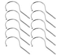 SUPVOX 10 Pezzi Ganci a Vite per Grucce in Plastica Ganci Appendiabiti Fai da Te da 10 Cm per Organizzazione Domestica e Ufficio Soluzione Salvaspazio per Armadi e Pareti