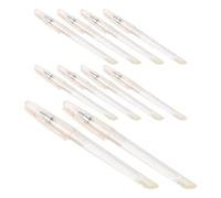 SUPVOX 10 Pezzi Guscio di Penna Cancellabile Trasparente per Studenti con Gomma Integrata, Design Leggero e Resistente per Scuola e Ufficio