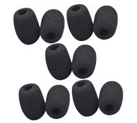 SUPVOX 10 Pezzi Mini Copertura per Microfono Antivento in Spugna Morbida, Parabrezza per Microfono a Bavero, Accessori per Microfoni Wireless per Conferenze e Didattica