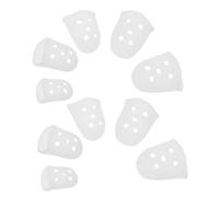 SUPVOX 10 pezzi Protezioni Dita per Kalimba in Silicone Trasparente Copri Dita Flessibili e Resistenti per Pratica Prolungata Proteggi Polpastrelli Antiscivolo per Musicisti