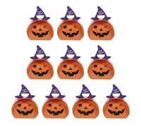 SUPVOX 10 Pezzi Scatola per Caramelle Zucca Halloween in Carta, Portatile