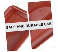 SUPVOX 10 Pezzi Sottovasi Rettangolari in Plastica Spessa Vassoi per Fioriere Resistenti e Leggeri Base per Vasi da ed Esterno Design e Durevole e