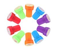 SUPVOX 10 Pezzi Timbri Animali Cartoni Animati per Timbri Piccoli per Journal e Scrapbooking Giocattoli DIY Colorati e Resistenti Come Regalini e Premi per Feste Compleanno