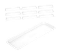 SUPVOX 10 Pezzi Vassoio per Piante Sottovasi Rettangolari Resistenti e Riutilizzabili per Fioriere e Bonsai Materiale
