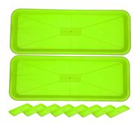SUPVOX 10 Pezzi Vassoio Rettangolare per Piante in Plastica Sottovaso Riutilizzabile per Vasi Base Fioriera Antigoccia per Bonsai e Piante Protezione Pavimenti e Superfici
