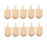 SUPVOX 10 Pz Dreidel Legno Grezzo da Decorare Trottola per Hanukkah Artigianale e Non Verniciata Giochi e Decorazioni Festive per Adulti