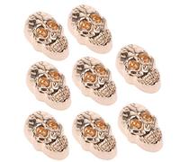 SUPVOX 10 pz Punk Teschio Rivetto Borchie Rivetti in Pelle Borchie in Metallo per Cinturino in Pelle Fai da Te mestiere Indumento Cintura Scarpa Borsa Collare Accessori (d'oro)