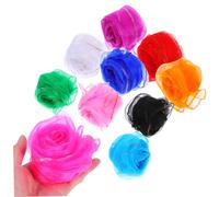 SUPVOX 10 Sciarpe Danza Chiffon Morbido Multicolore Quadrate per Performance Asilo e Accessori Bambine