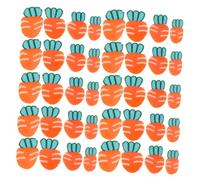 SUPVOX 10 Set di Ciondoli Decorativi A Forma di Fette di Carota in Ceramica Morbida per Scrapbooking Accessori per Feste Ornamenti A Tema Cucina