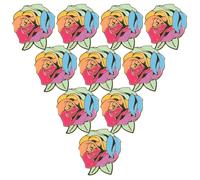 SUPVOX 10 Spille da Bavero a Forma di Rosa Smaltate Piccole Spille Floreali in Metallo per Vestiti Cappotti e Accessori Set da 10 Pezzi Design Elegante per Donna e Regalo Raffinato