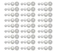 SUPVOX 100 Bottoni di Strass a Forma di Fiore Perle ABS Miste Bottoni Decorativi da Cucito per Abiti Blazer e Accessori Fai da Te Artigianali per Giacche e Abbigliamento Elegante