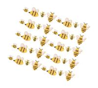 SUPVOX 100 Mini Api in Resina 3d a Dorso Piatto, Decorazioni Api per Fai da Te e Forniture per Feste a Tema, Abbellimenti Leggeri per Ghirlande e Ornamenti Artigianali Versatili