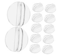 SUPVOX 100 Pezzi Accessori per giochi da tavolo Titolare Carta mini segnaposto stand porta biglietti da visita da tavolo possessori di carte da gioco Piccola portata plastica Trasparente