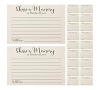 SUPVOX 100 Pezzi Biglietti Religiosi per Note e Ricordi, Carte Beige Lisce | Servizi Commemorativi e Domenicali, Area Scrittura Sicura, Chiarezza e Riservatezza, Carta Liscia