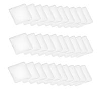 SUPVOX 100 Pezzi Cabochon di Vetro Quadrati per Creazione Gioielli Fai da Te, Base Piatta e Leggero Effetto Ingrandente, per Decorazioni e Design Artigianale