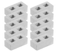 SUPVOX 100 pezzi di blocchi di mattoni in miniatura: 1:12 mini mattoni finti realistici per la costruzione di modelli di case delle bambole, accessori per micro paesaggi