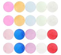 SUPVOX 100 Pezzi di Conchiglie Rotonde Fai da Te Foro per Creazione di Campanelli Eolici Acchiappasogni e Decorazioni Casa Accessori Artigianali per Gioielli e Ciondoli Appesi