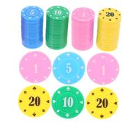 SUPVOX 100 Pezzi Gettoni per Punti Accessorio per Giochi da Tavolo e Premi Scolastici Utilizzo Versatile e Pratico