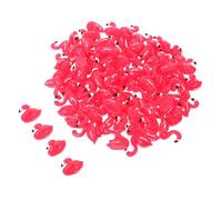 SUPVOX 100 Pezzi Mini Resin Flamingo Figurines For Fairy Garden Decor Tiny Flamingos For DIY Miniature Gardens Terrariums Craft Projects