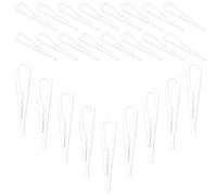 SUPVOX 100 Pezzi Mollette per Vestiti Trasparenti Denti Clip Robuste per Camicie Gonne e Indumenti Fermagli Multiuso per Fissaggio Tessuti Adatte per Uso Quotidiano e Guardaroba