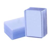 SUPVOX 100 pezzi Proteggi Carte Trasparenti Sleeve Protettive per Carte da Gioco e Collezione Anti-usura e Resistente Acqua e Grasso Custodie Organizzative e Foto