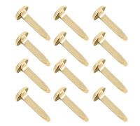 SUPVOX 100 Pezzi Puntine Metalliche Dorate 8X17Mm per Lavori Artigianali in Carta Fermacarte Decorativi per Scrapbooking e Album Fai da Te Accessori Creativi Sicuri per