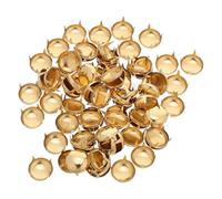SUPVOX 100 Pezzi Rivetti a Cupola Rotondi Dorati 12 MM Borchie a Fungo Artiglio per Borse Cinture e Abbigliamento Fai da Te Decorazioni Metalliche per Tessuti e Pelle Accessori per