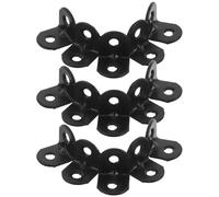 SUPVOX 100 Pezzi Supporto Angolare Nero in Ferro per Mensole a Parete, Staffa l Resistente, Facile Installazione e Stabilità Migliorata per Uso Domestico e Scaffalature