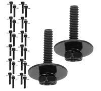SUPVOX 100 Pezzi Viti di Fissaggio per Batteria M4 X 20 Mm con Rondelle, Dadi di Montaggio per Tamburo in Metallo, Accessori per Hardware Percussioni, Ricambi per Batteria Acustica,
