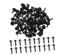 SUPVOX 100 pezzi Viti Montaggio Batteria con Rondella Bulloni Ricambio Kit Lugs Resistenti e Leggeri per Rullante e Grancassa