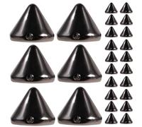 SUPVOX 100Pcs 0.39In Acrilico Borchie a Cono a Punta Di Proiettile Nero Perline Distanziali Per Accessori Di Gioielli Decorazione Fai Da Te Per Indumenti Borse Scarpe Punk