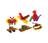 SUPVOX 100pezzi Blocchi da Gioco per Bambino Bambina Blocchi da Costruzione Educativi in Plastica ABS con Sagome Colorate per Giocare e Studiare