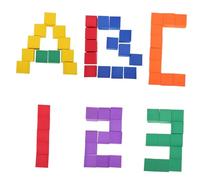 SUPVOX 102 Geometrici Impilabili Eva Colorati Educativo per Prima Stimola Creatività e Riconoscimento Colori Superficie Levigata Sicura