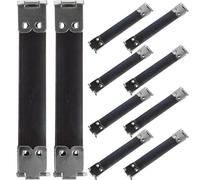 SUPVOX 10pcs metallo cornici flessibili borsa cerniere molla clip fibbia borsa per borsa portamonete fai da te che rende argento 9 cm